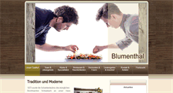 Desktop Screenshot of gasthof-blumenthal.de